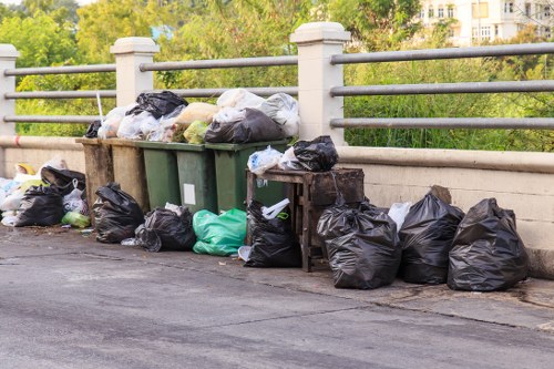 Professional waste management team ensuring compliance